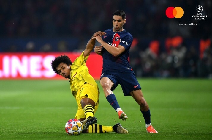 Paris Saint Germain vs. Borussia Dortmund UEFA Champions League match