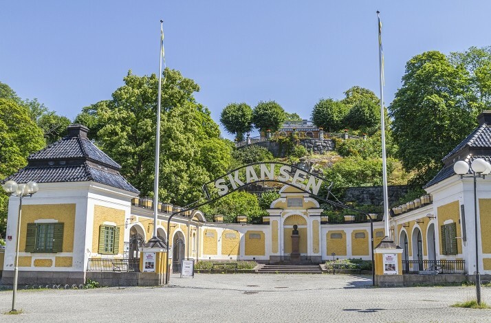 Entrance gate of the Skansen museum