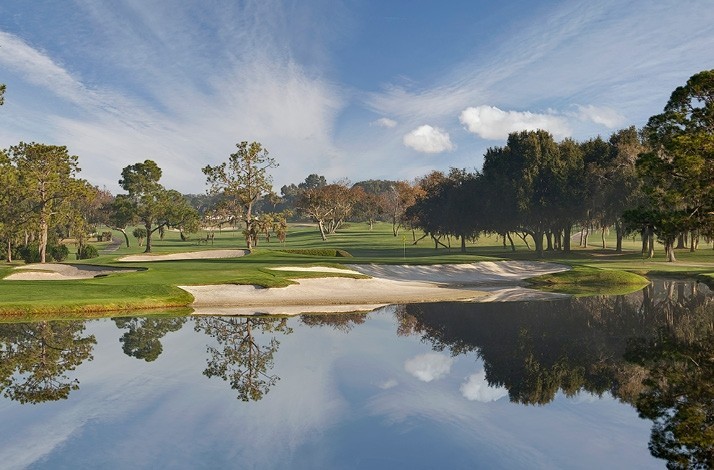 View at Arnold Palmer's Bay Hill Club & Lodge golf courses landscape.