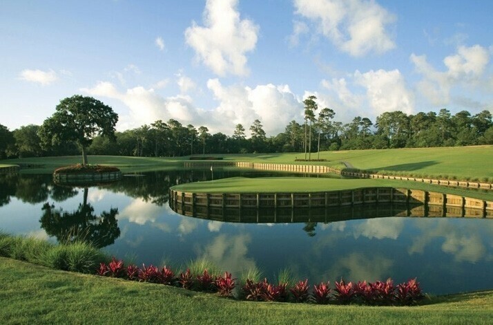 Golf fields on a sunny day.