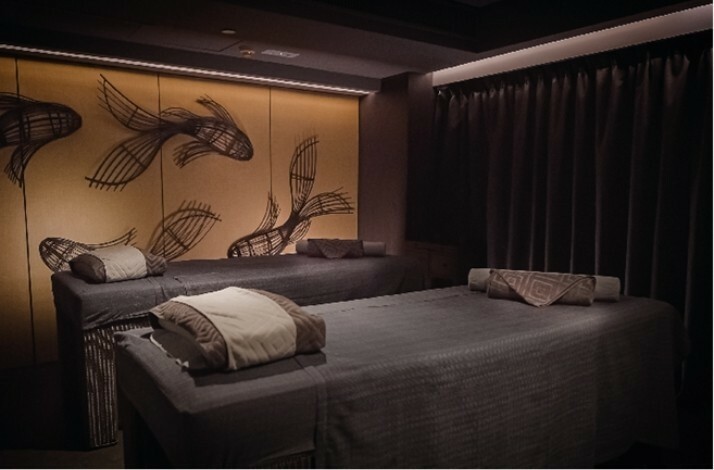 Interior view of a massage room at Thann Sanctuary.