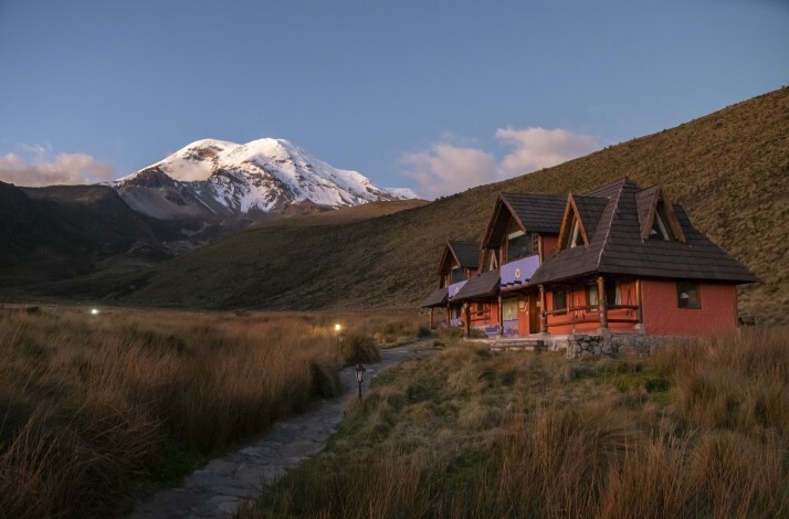 Chimborazo lodge with a beautiful landscape view