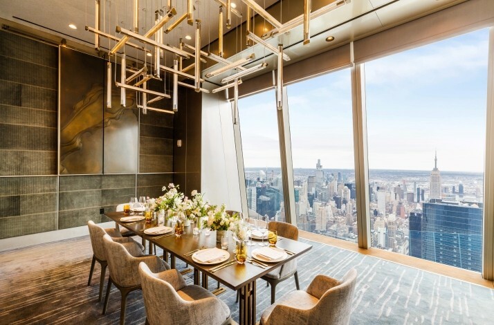 Inside view of a dining place at Peak with Priceless - Hudson Yards