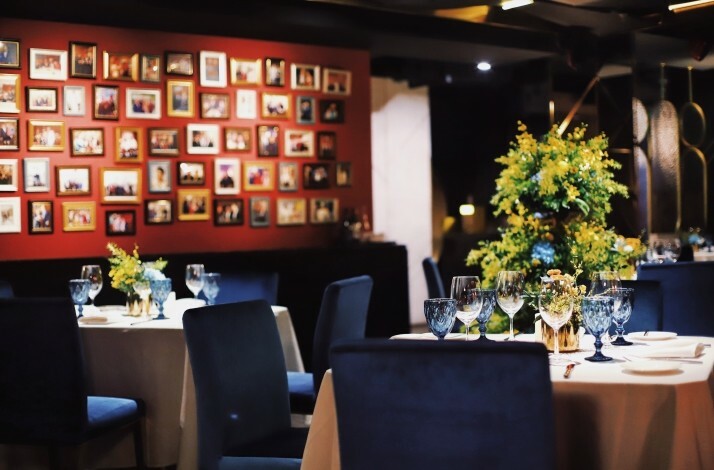 Dining area at the House of Roosevelt restaurant in Shanghai, China.